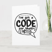 Carte Code Médicale Codage ICD J'ai un code pour ça (Devant)