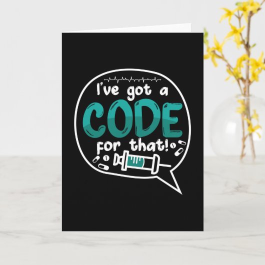 Carte Code Médicale J'ai un code pour ce code ICD (Fleur jaune)
