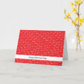 Carte Code Morse I Love You (Fleur jaune)