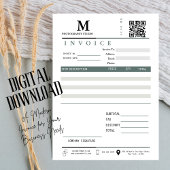 Carte Code Qr. de la facture commerciale