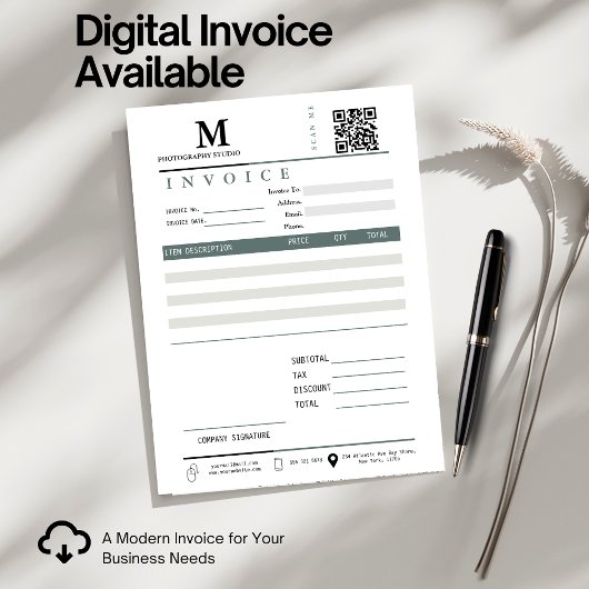 Carte Code Qr. de la facture commerciale