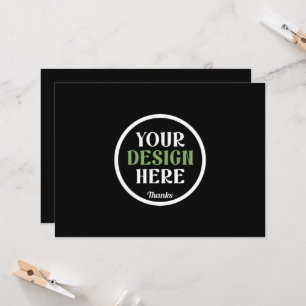 Carte Code QR de logo noir personnalisé pour la marque c