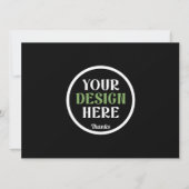 Carte Code QR de logo noir personnalisé pour la marque c (Devant)