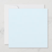 Carte Code QR de mariage bleu II RSVP (Dos)