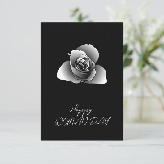 Carte Code Qr d'entreprise Rose peint blanc (Debout devant)