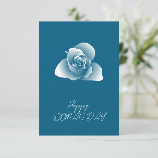 Carte Code Qr d'entreprise Rose peint blanc (Debout devant)