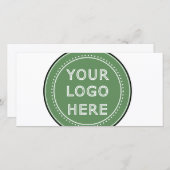 Carte Code QR noir élégant et élégant (Devant / Derrière)