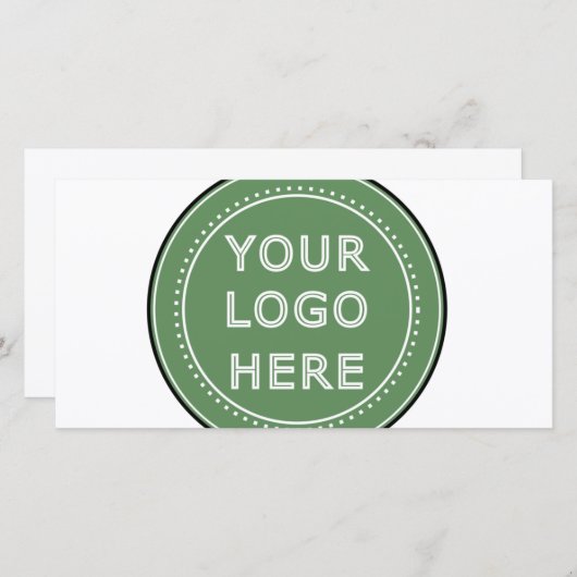 Carte Code QR noir élégant et élégant (Devant / Derrière)