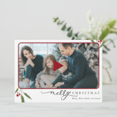 Carte Code QR Photo Joyeux Noël Vidéo de vacances (Debout devant)