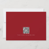 Carte Code QR Photo Joyeux Noël Vidéo de vacances (Dos)