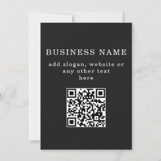 Carte Code QR promotionnel d'entreprise