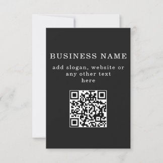 Carte Code QR promotionnel d'entreprise