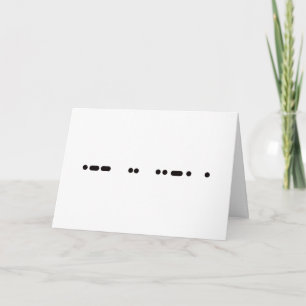Carte code WIFE en Morse - Customisez-le