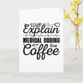 Carte Coder Médicale Codage Médicale Codage café CID (Fleur jaune)