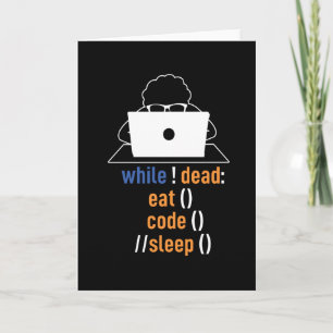 Carte Coder programmeur amusant Informatique
