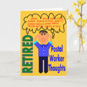 Carte Codes postaux drôles postaux retirés de "pensées" (Fleur jaune)