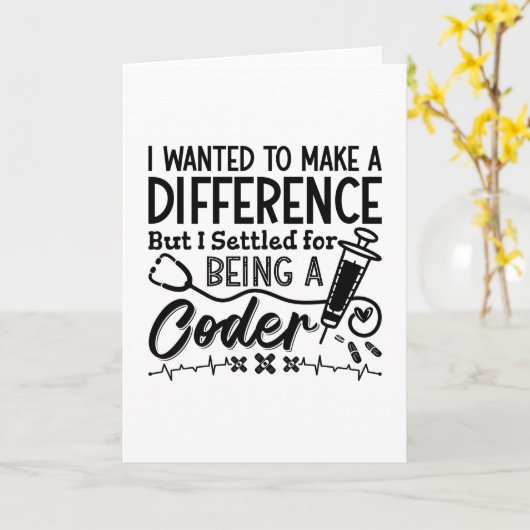 Carte Codeur Médicale Étant Un Codage De Programmateur I (Fleur jaune)