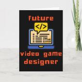 Carte Codeur programmeur du concepteur de jeu vidéo futu (Devant)