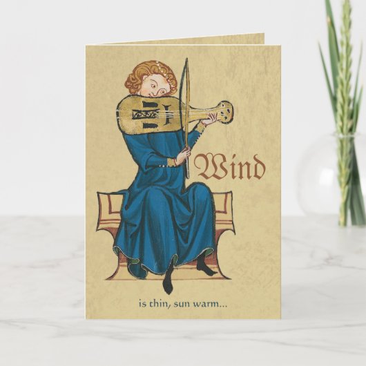 Carte Codex Manesse Reinmar le Fiddler CC0716 Anniversai (Devant)