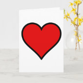 Carte Coeur (Fleur jaune)