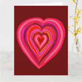 Carte Cœur (Fleur jaune)