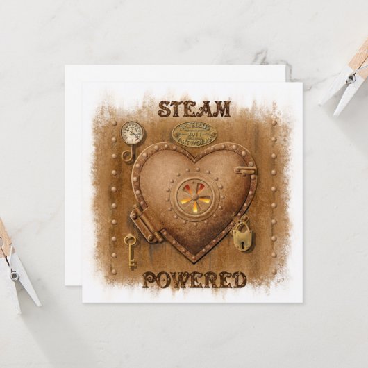 Carte Coeur alimentée à la vapeur (Devant/Arrière en situation)