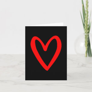 Carte Cœur Amour Rétro Vintage Mini Cœur Rouge Saint-Val