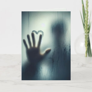 Carte Coeur Anniversaire Sur Verre Humide