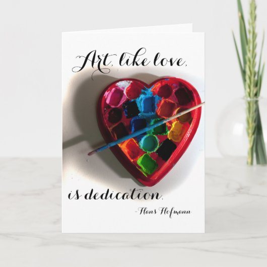 Carte coeur Art (Devant)