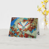 Carte Cœur assyrien (Fleur jaune)