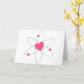 Carte Coeur atomique (Fleur jaune)