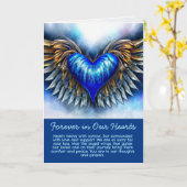 Carte Coeur avec Ange (Fleur jaune)