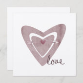 Carte Coeur avec flèche (Devant / Derrière)