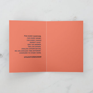 Carte "Coeur blanc en noir du soleil" & Doubt