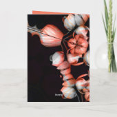 Carte "Coeur blanc en noir du soleil" & Heure (Dos)