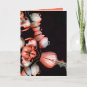 Carte "Coeur blanc en noir du soleil" & Heure (Devant)