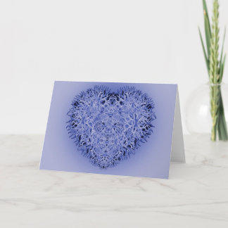Carte Coeur bleu