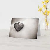 Carte Coeur [Carte de voeux] (Fleur jaune)