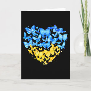 Carte Cœur Cœur Ukraine Papillon Ukraine Tournesol 1