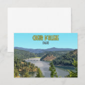 Carte Coeur d’Alene Idaho Souvenir (Devant / Derrière)