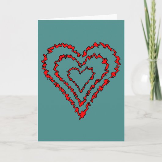 Carte Cœur d'amour (Devant)