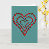 Carte Cœur d'amour (Fleur jaune)