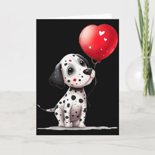 Carte Cœur d'amour dalmate pour la Saint-Valentin sur da