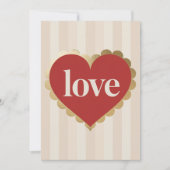 Carte Cœur d'amour Saint-Valentin (Devant)