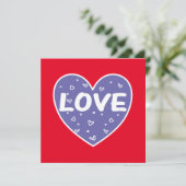 Carte Cœur d'amour Veri Peri (Debout devant)