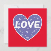 Carte Cœur d'amour Veri Peri (Devant)