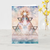 Carte Coeur d'ange (Fleur jaune)