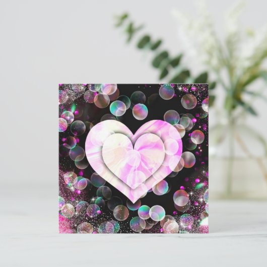 Carte Coeur dansant (Debout devant)