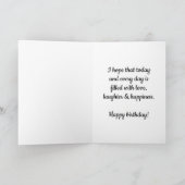 Carte Coeur d'aquarelle rouge 17e anniversaire (Intérieur)