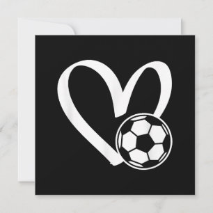 Carte Coeur de balle de football